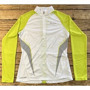 Pearl Izumi Women’s White/Lime Fly Intercool Long Sleeve Shirt Size L NWOT